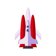 simple rocket  illustration vector