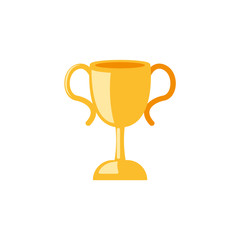 simple and cool trophy illustration vector