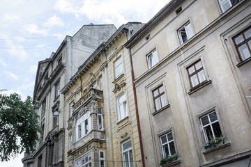 Fototapeta na wymiar old building in the city of lviv