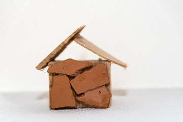 Modell eines Wohnhauses