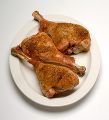 Three chicken drum sticks