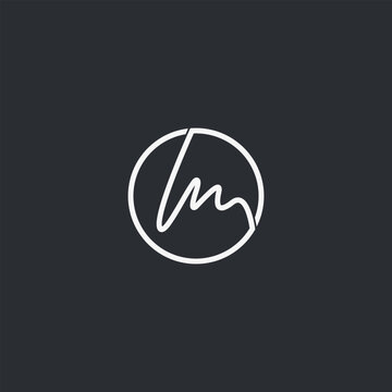 m logo design. letter logo design Abstract letter M logo
