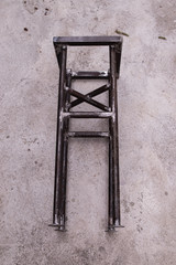 Homemade metal bar stool
