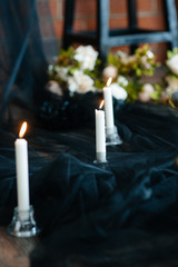 candles in the church