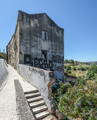 old abanoned house near lisbon capital city of