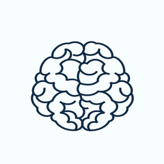 brain icon or symbol vector sign