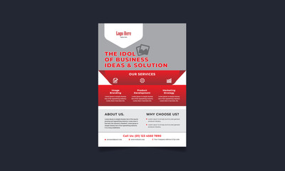 Corporate Business Promotional Flyer Design Template, Marketing Flyer Design, Branding Leaflet, Creative Banner Design