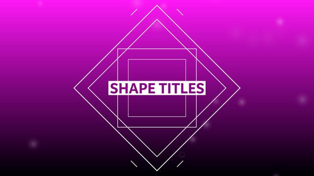 Geometric Shape Line Title