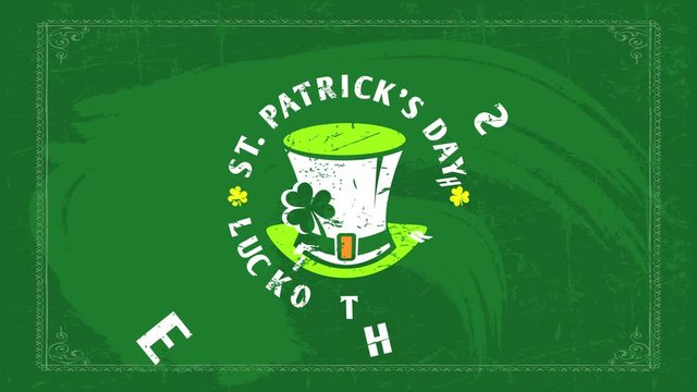 ireland emblematic holiday st patricks day quote the luck of the irish creating circle around leprechaun hat