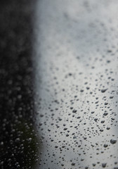 Rain drops on a glass
