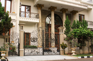 Fototapeta na wymiar Luxury house in Jakarta city, Jawa, Indonesia