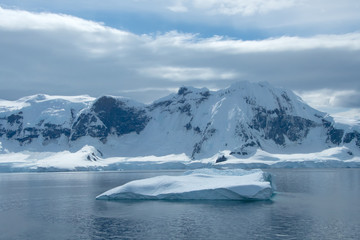 Fototapeta na wymiar Iceberg Floating Near Elephant Island, Antarctica