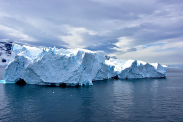 Fototapeta na wymiar Iceberg at Sea in Antarctica