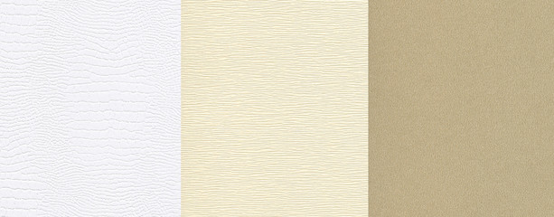 high resolution set of artisanal paper texture backgrounds