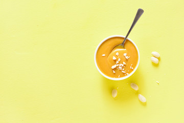 Peanut sauce in bowl