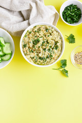 Baba ganoush (roasted eggplant dip)