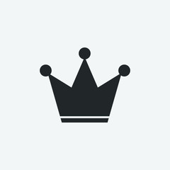 Crown vector icon illustration sign