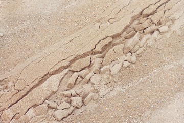 Fototapeta na wymiar Sand texture on the beach