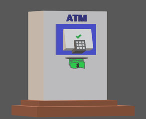 ATM machine money