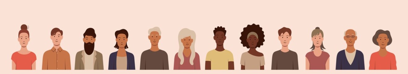 people of different age and gender