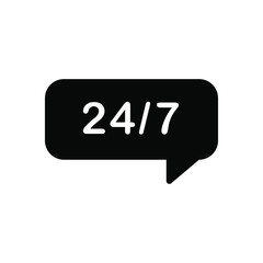 laber, tag 24/7 icon template