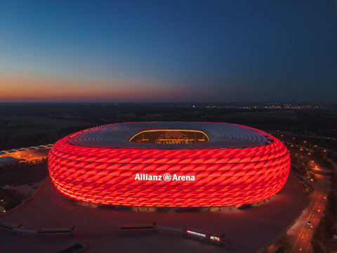 Allianz Arena - World-known Stadium Of Bayern Munich FC. October 2018, Munich, Germany.