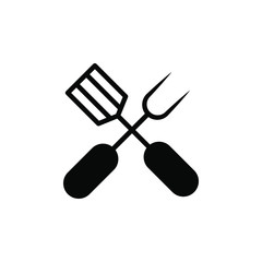 BBQ fork icon template