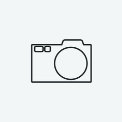 Camera vector icon illustration sign