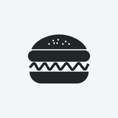 burger vector icon illustration sign