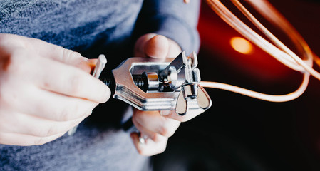 rolling and cutting of a copper tube, car brake system, air conditioning, refrigerator. Roller tool...