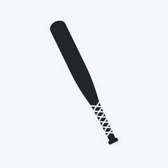 baseball bat and ball vector icon illustration sign
