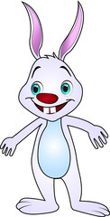 sweet funny rabbit  cartoon