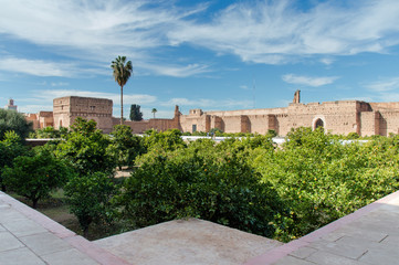 Fototapeta na wymiar El Baadi palace, Marrakech, Morocco, North Africa