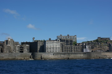 長崎、軍艦島、廃墟、軍艦島クルーズ、建物、橋、建築