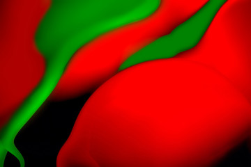 Red, green and black minimalist modern abstract background