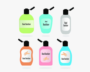 Antibacterial gel sand sanitizer on white background