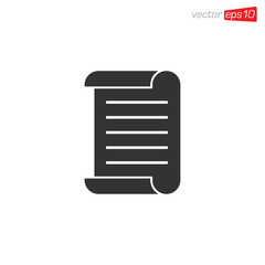 Paper or Document Icon Design Vector