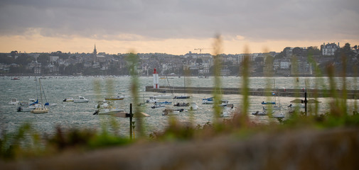 Panorama rempart Saint Malo Ille et Vilaine Bretagne