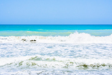 waves on the beach