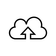 backup data line sign icon in linear style on white background