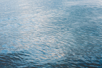 calm blue sea water with small waves