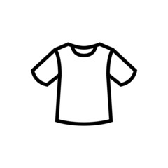 Tshirt icon in trendy flat syle in linear style on white background