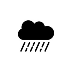 weather icon vector simple design in black flat design on white background