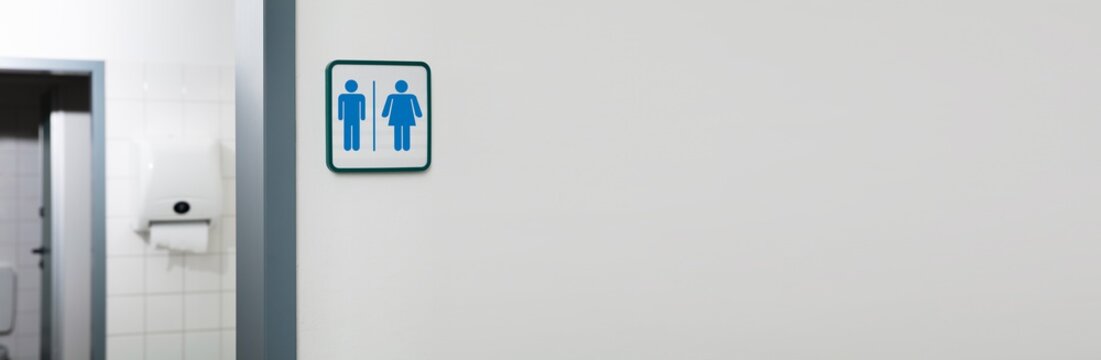 An Entrance Of Male And Female Toilet