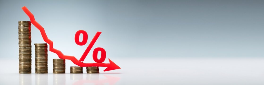 Interest Rate Decrease Concept