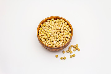 Dry chickpea isolated on white background