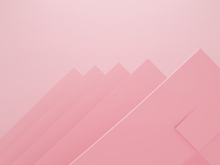 3d rendering of modern abstract shape in pink color scheme