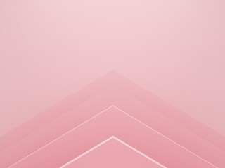 3d rendering of modern abstract shape in pink color scheme