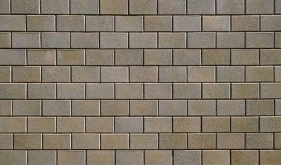 Simple brick backdrop pattern. Flat empty surface material for backgrounds. Glazed bricks.