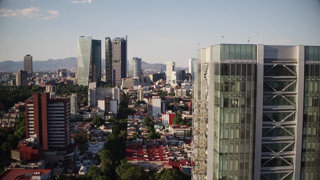 Ciudad de Mexico en tiempos de coronavirus drone view